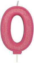 Load image into Gallery viewer, Candles - Culpitt Pink Sparkle - Numbers 0 - 9
