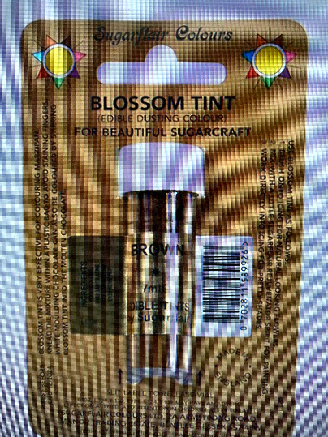 Dusts - Sugarflair - Blossom Tint - Brown
