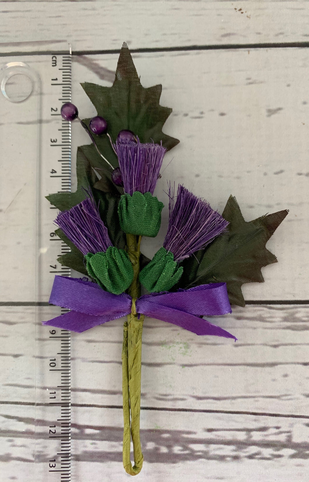 Pre-Made Flowers - Purple Thistle