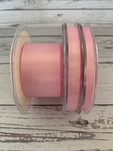 Load image into Gallery viewer, Ribbon:  Fashion Pink (no  22) Eleganza double faced satin ribbon- various sizes