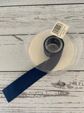 Load image into Gallery viewer, Ribbon:  Midnight Blue (no 19)  Eleganza double faced satin ribbon