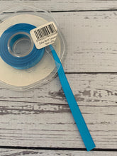 Load image into Gallery viewer, Ribbon: Turquoise (no 55)  Eleganza Double faced Satin ribbon