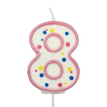 Load image into Gallery viewer, CANDLES - PINK NUMERAL (64MM / 2.5")