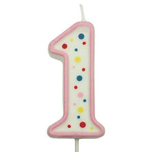 Load image into Gallery viewer, CANDLES - PINK NUMERAL (64MM / 2.5")