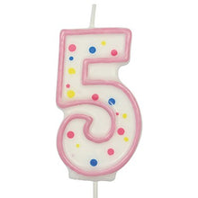 Load image into Gallery viewer, CANDLES - PINK NUMERAL (64MM / 2.5")