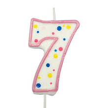 Load image into Gallery viewer, CANDLES - PINK NUMERAL (64MM / 2.5")