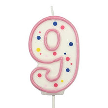 Load image into Gallery viewer, CANDLES - PINK NUMERAL (64MM / 2.5")