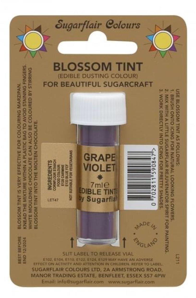 Dusts - Sugarflair - Blossom Tint - Grape Violet
