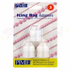 Piping - Icing Bag adaptor - set of 3