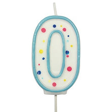 Load image into Gallery viewer, CANDLES - BLUE NUMERAL (64MM / 2.5")