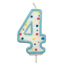 Load image into Gallery viewer, CANDLES - BLUE NUMERAL (64MM / 2.5")