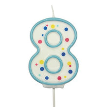Load image into Gallery viewer, CANDLES - BLUE NUMERAL (64MM / 2.5")
