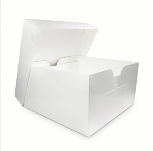 Cake box 9" 2 piece cake transportation box & lid (various quantities)