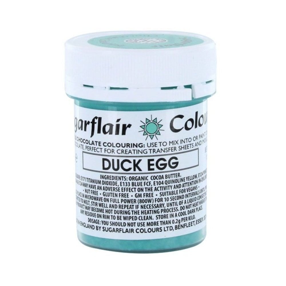 Colouring -Sugarflair Chocolate Colouring paste - Duck Egg 35g