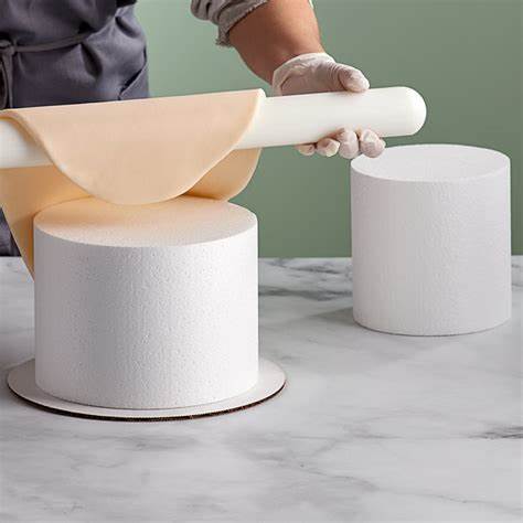 Polystyrene Cake dummy - Round straight edge 6 x 5 