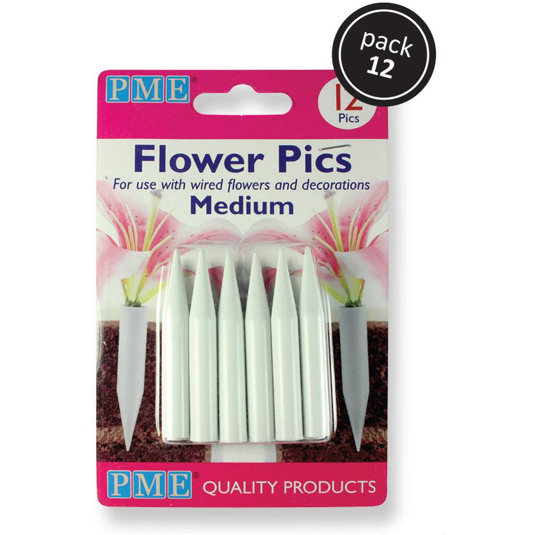 Flower Making - PME Medium Flower picks - 12 pack