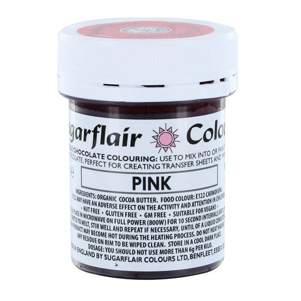 Colouring -Sugarflair Chocolate Colouring paste - Pink 35g