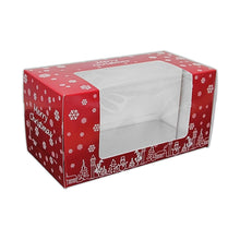 Load image into Gallery viewer, Christmas cake box with window
