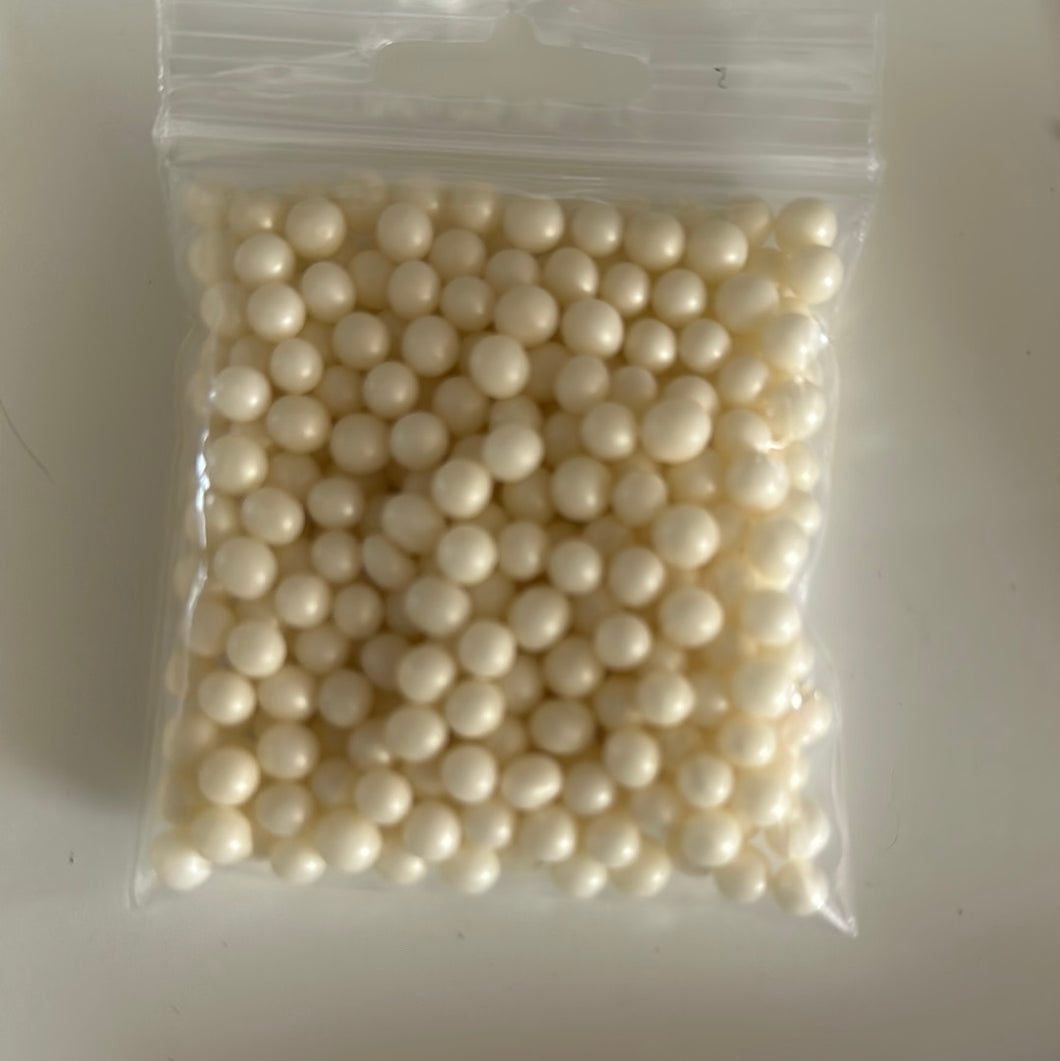 Sprinkles: 6mm Pearls Mother of Pearl / Ivory (Approx 50g)