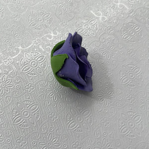 SF - Sugar Hard Rose with Caylx - Purple (approx 50mm)