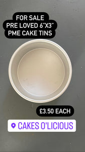 Pre loved PME Cake Tin - Round 6" (152 X 76MM / 6 X 3")