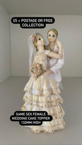 Cake topper Bride and Bride