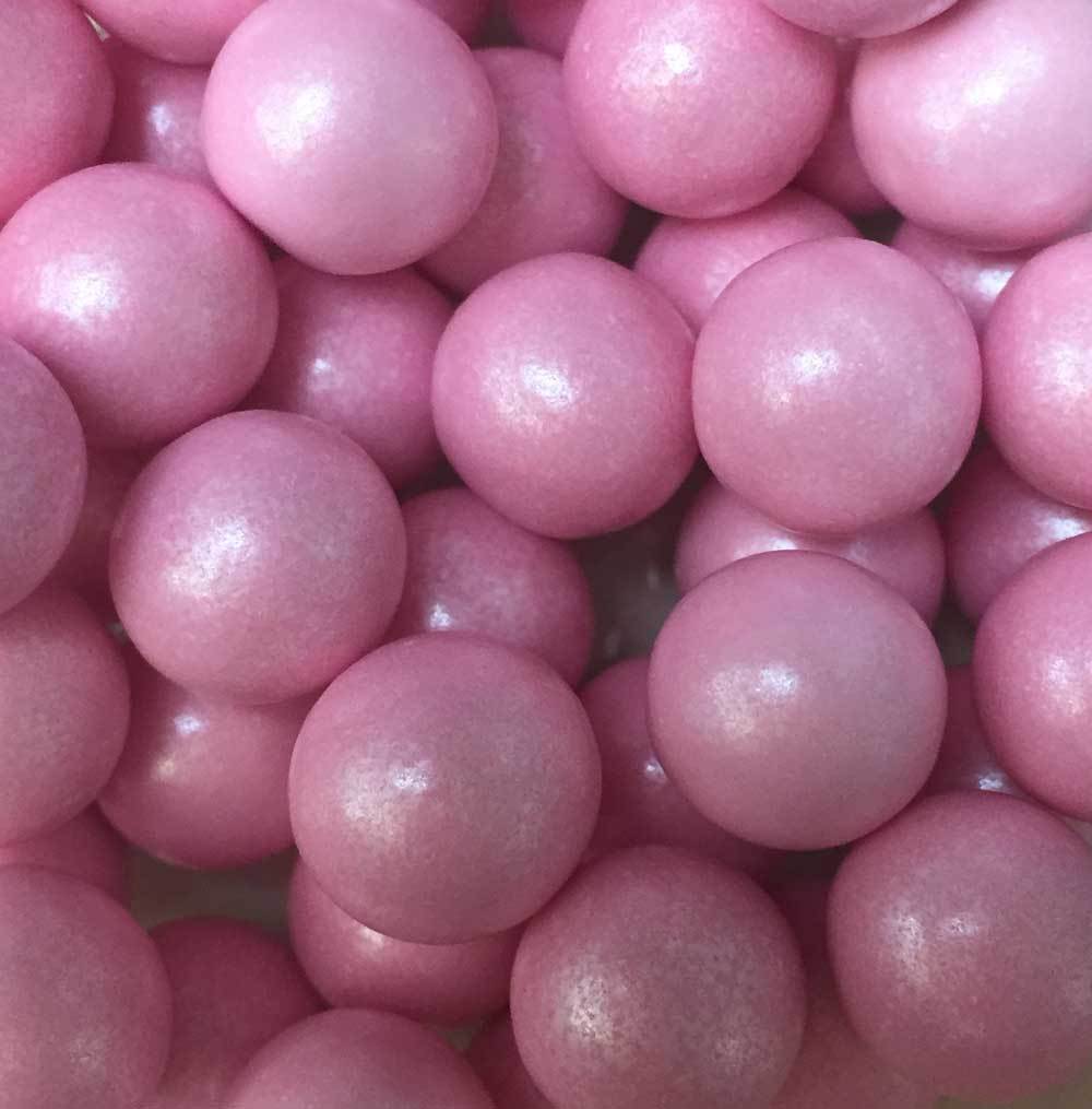 Sprinkles:  Chocoballs Large 10mm Pearlescent Pink (Approx 50g)