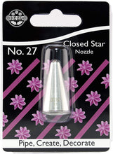 Load image into Gallery viewer, Piping Nozzle - Jem 27 Closed Star  - NZ27
