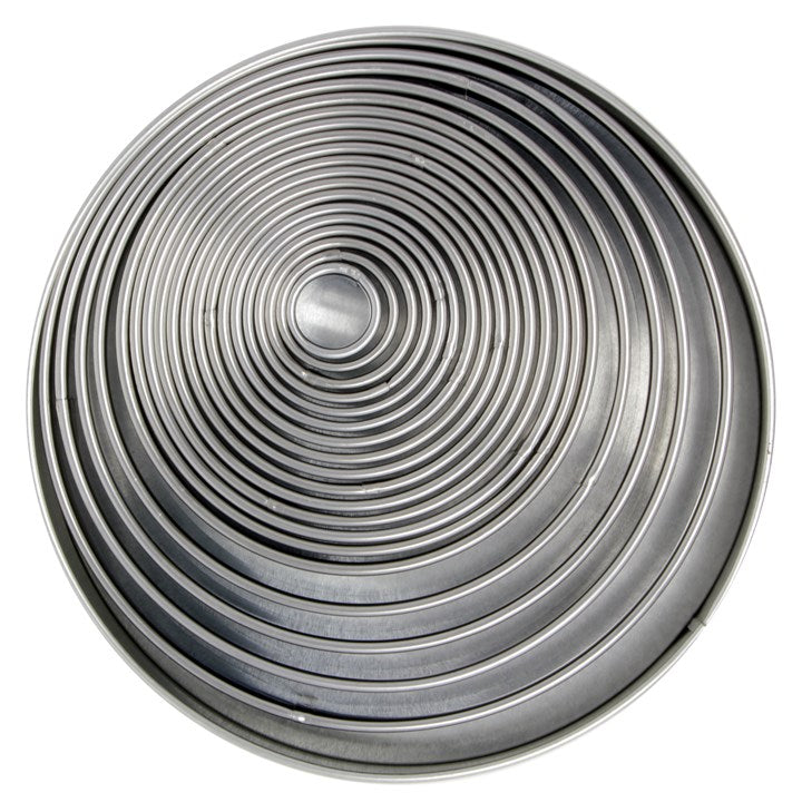 Cutter - Stainless Steel Round - set of 19