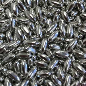 Sprinkles:  Metallic Rice -  Silver