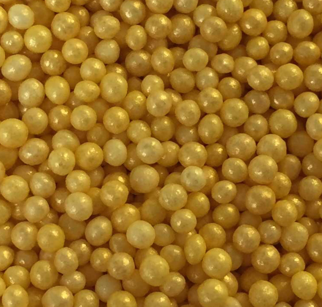 Sprinkles:  Glimmer 100s and 1000s  (dragees) Gold (approx 50g)