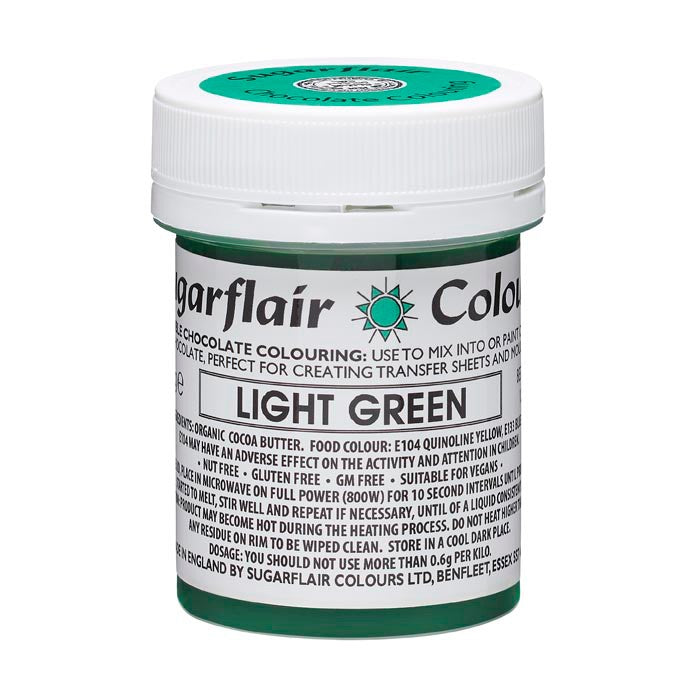 Colouring -Sugarflair Chocolate Colouring paste - Light Green 35g