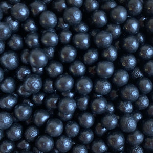Sprinkles:  4mm Polished Pearls (Dragees) BLACK