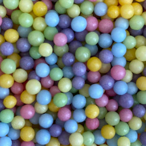 Sprinkles:   4mm Matt pearls - Rainbow