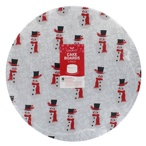 Cake boards:  Double thick Christmas cake boards  10" round