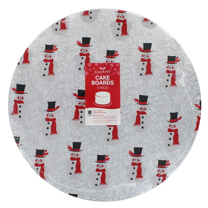 Cake boards:  Double thick Christmas cake boards  10