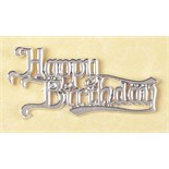 Cake topper: Happy Birthday Motto ( various colours)