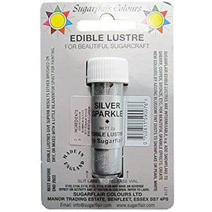 Dusts - Sugarflair - Lustre -Silver Sparkle