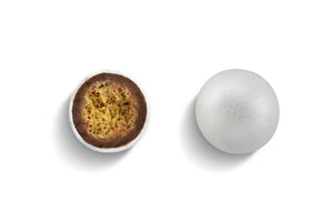 Sprinkles:  EXTRA LARGE Pearlescent WHITE chocoballs