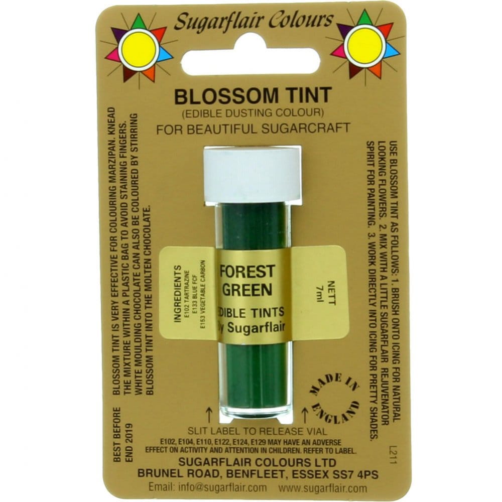 Dusts - Sugarflair - Blossom Tint - Forest Green