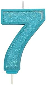 Candles - Culpitt Blue Sparkle - Numbers 0 - 9