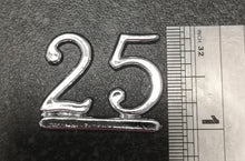 Load image into Gallery viewer, Cake Topper - Silver numbers :  assorted numbers
