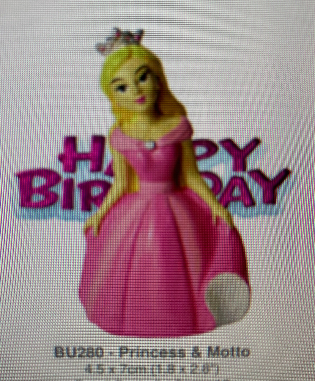 Cake Topper  - Pink Princess
