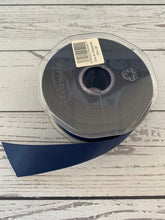 Load image into Gallery viewer, Ribbon:  Midnight Blue (no 19)  Eleganza double faced satin ribbon
