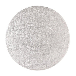 SILVER CAKE BOARD/DRUMS  - ROUND