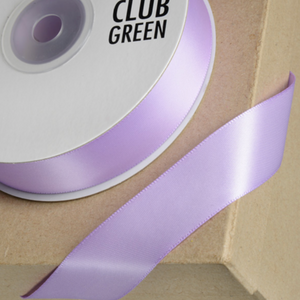 Ribbon - club green Double Sided Satin Ribbon  15mm  Lilac SOLD PER METRE