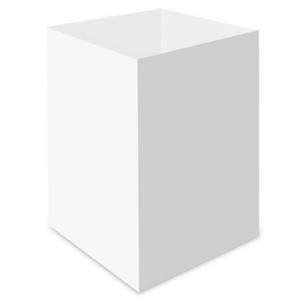 Cake Boxes - 10” White cake box height extension (extender)