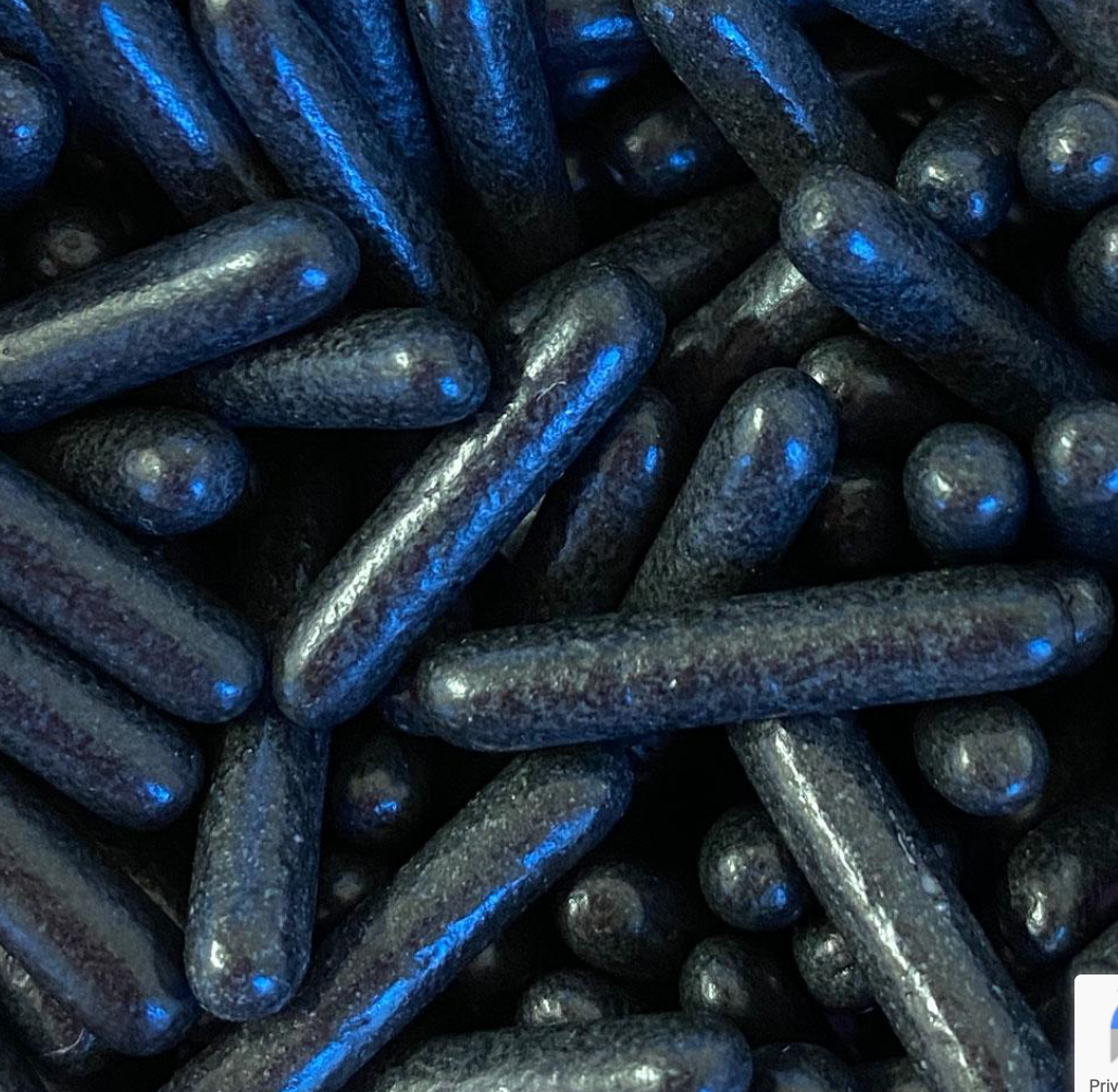 Sprinkles: Macaroni Rods Polished Black