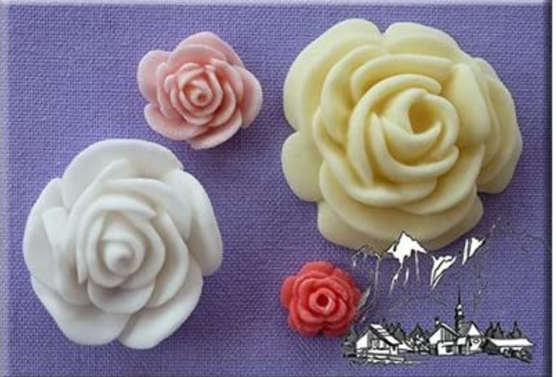 Mould - 4 in 1` Roses Mould