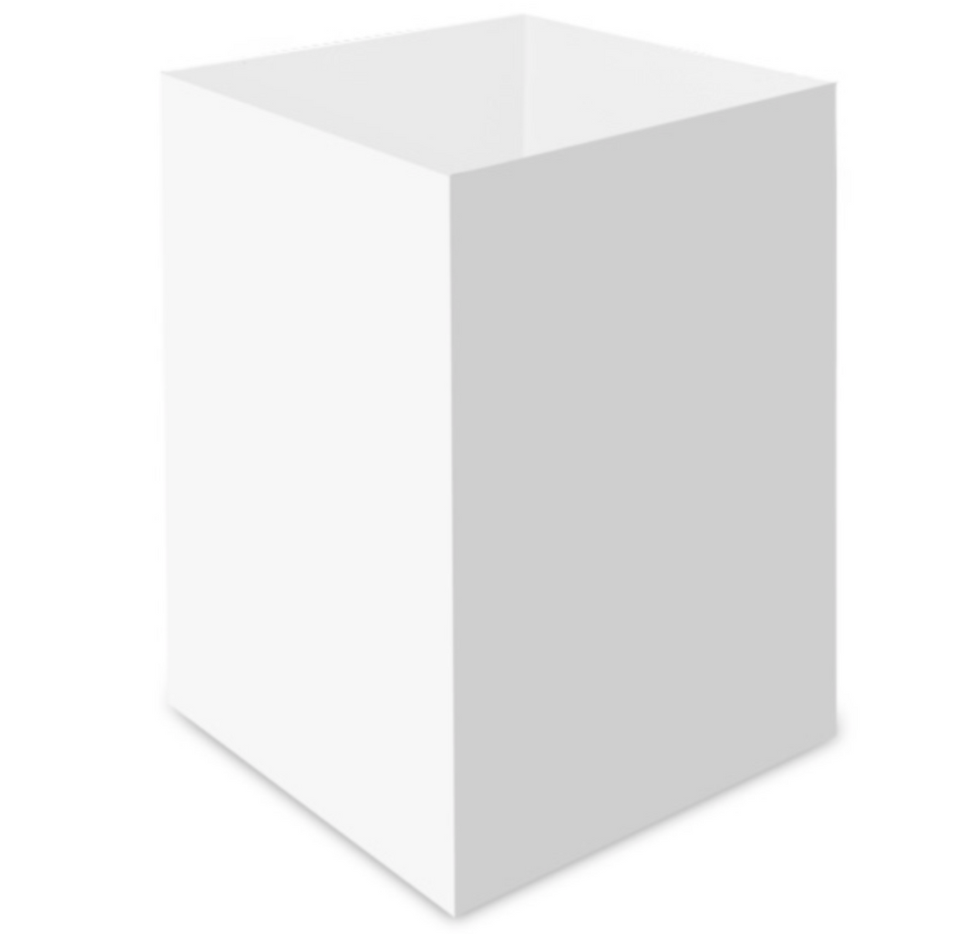 Cake Boxes - 16” White cake box height extension (extender)